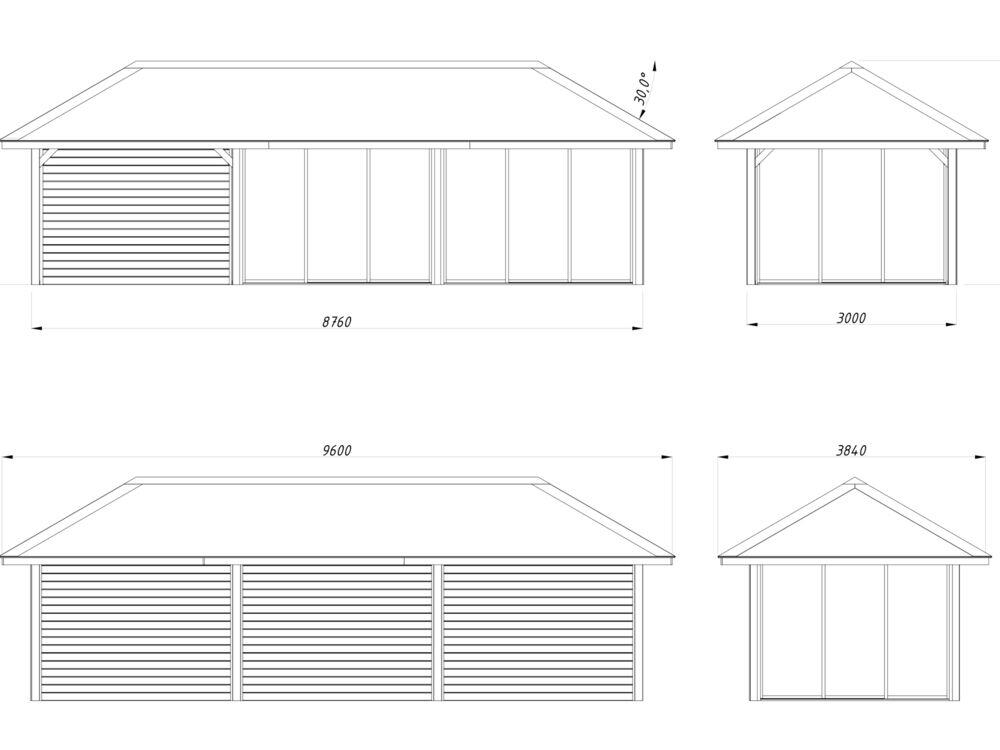 Bilde av Palmako Bianca 218 hagestue 24,9 m²