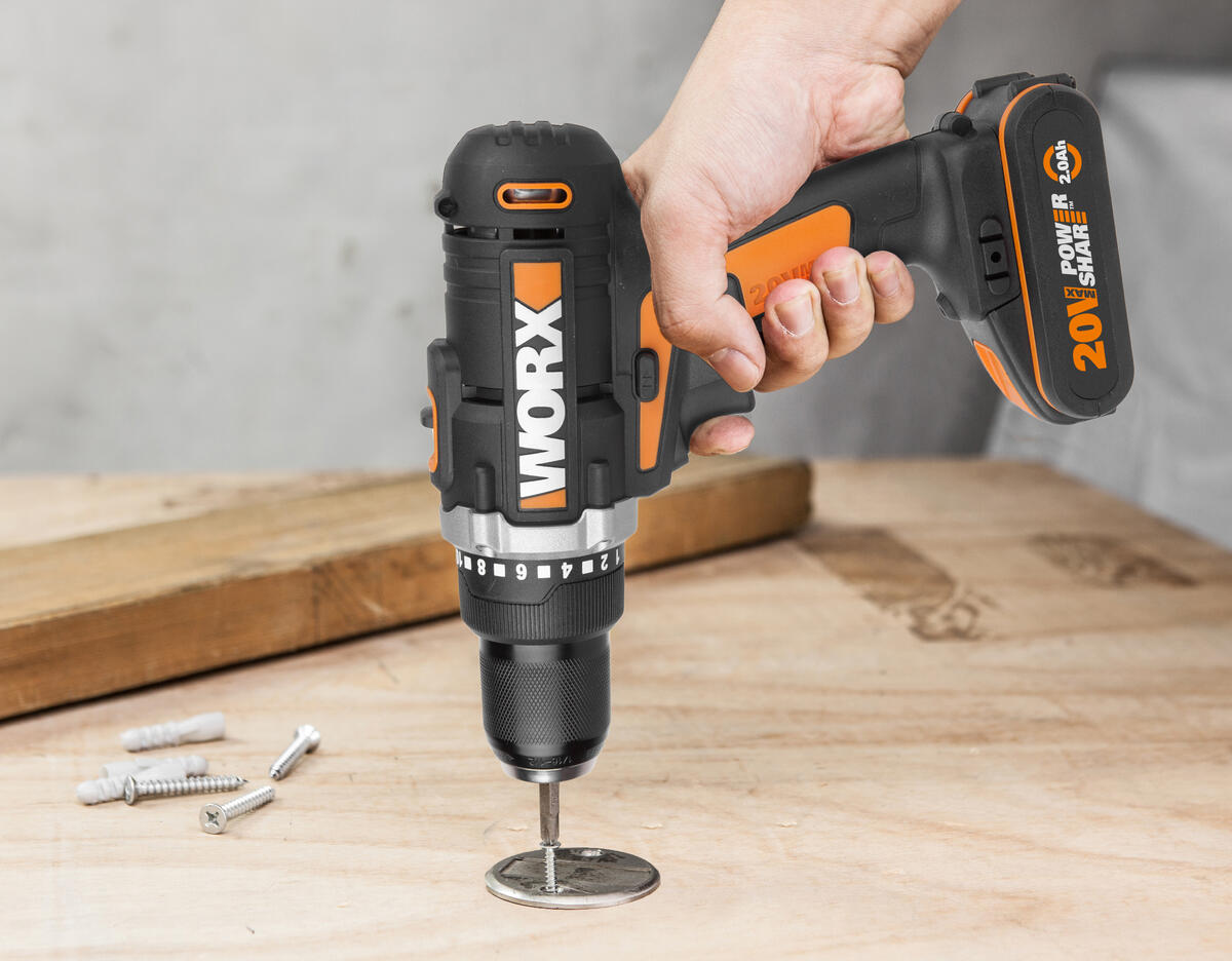 Worx WX183.9 drill u batteri Obsbygg.no