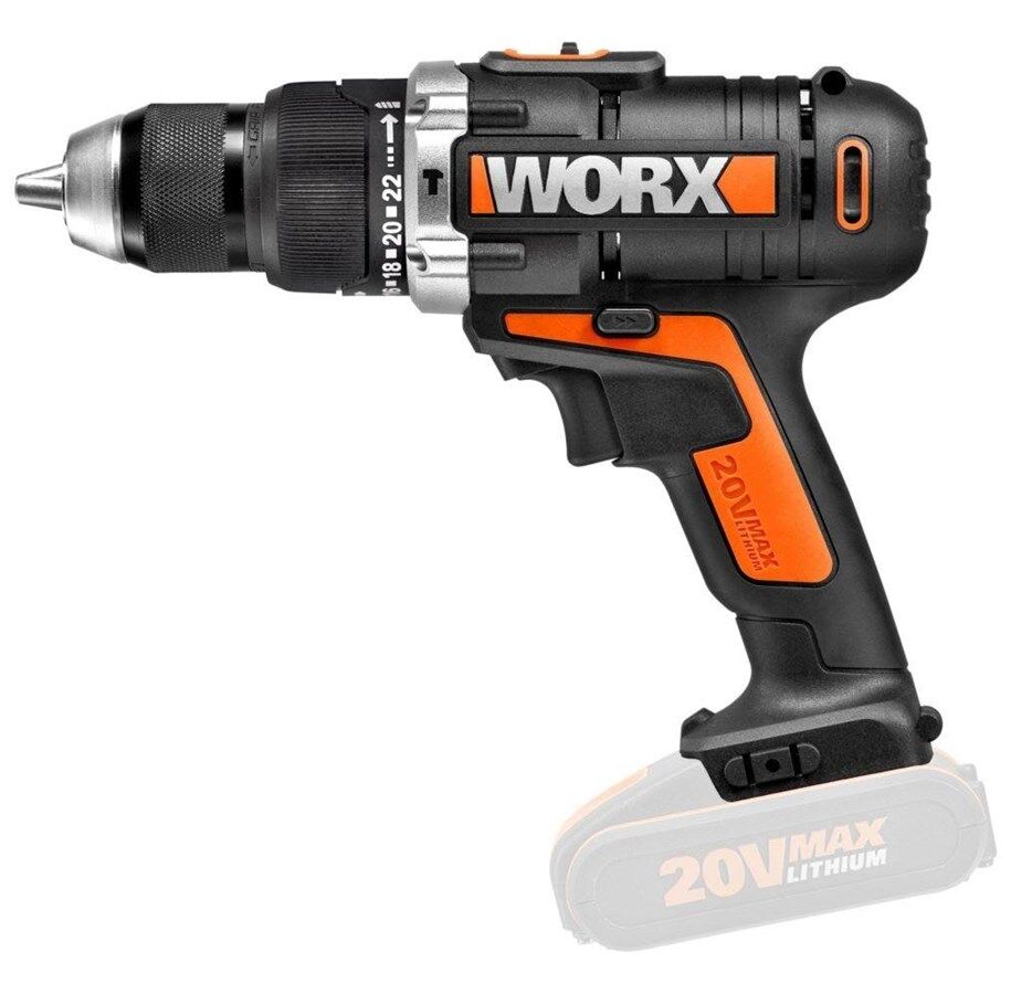 Worx WX372.9 drill u batteri Obsbygg.no