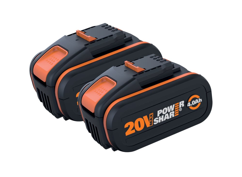 Worx WA3553.2 Batterisett 4,0 Ah | Obsbygg.no