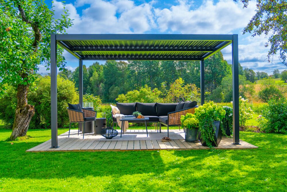 PERGOLA PACIFIC 3X4 ANTRACITE — Bufano Brico Casa