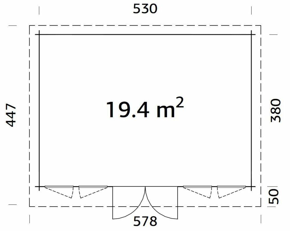 Palmako Lisa hagestue 19,4 m²